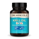 Dr. Mercola Krill Oil para Crianças - 320 mg - MSC Certified - Suporte ao Desenvolvimento Cérebro & Corpo - Forma fosfolipídica para Absorção - Não-GMO, Gluten-Free & Soy-Free - 60 Cápsulas