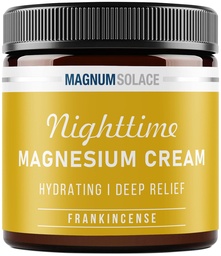 Creme de magnésio – Loção de magnésio noturna – Aplicar nas pernas, nádegas, braços ou peito – Cloreto de magnésio tópico – EUA Feito e seguro para crianças