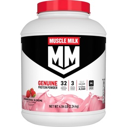 Leite Muscular Proteína Genuína Pó, Morangos 'N Crème, 32g Proteína, 4,94 Libra