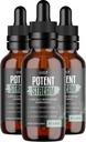 PotentStream Drops - Fórmula original, Suplemento Líquido Natural com Extratos de Plantas 100% Natural, Made in USA, 3 Month Supply