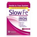 Lenta Fe 45mg Suplemento de ferro para deficiência de ferro, liberação lenta, alta potência, fácil de engolir comprimidos - 30 contagem