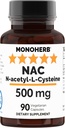 N-Acetil-L- cisteína - NAC - 500 mg - 90 Veg Cápsulas