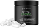Pronto Suplemento Detox de fígado - Extrato de cardo de leite 200mg, Limpar o fígado e suportar pílulas, Fórmula Detox para a saúde do fígado, 50 Cápsulas