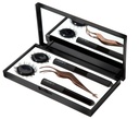 Kit de controle Lashify - Conjunto completo de iniciador DIY Eye Lash - Bold Gossamer preto 10mm, 12mm, caso de viagem preta, Varinha de controle