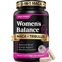 Equilíbrio de hormônio unaltered e apoio ao humor para as mulheres - Naturalmente apoia equilíbrio hormonal e energia com Tribulus Terrestris & Red Maca Root Extract - Suplemento dietético - 90 Cápsulas Vegan