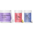 Rael Suplemento para Mulheres Bundle - Equilíbrio Hormônio, Myo-Inositol & D-Chiro Inositol (fornecimento de 30 dias) & Probióticos, 15 bilhões UFC (fornecimento de 30 dias) e Suplemento PMS (28 cápsulas)