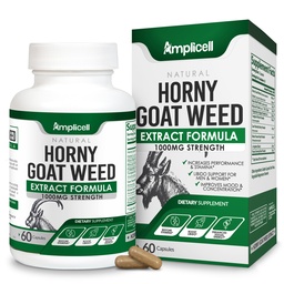 Erva de cabra tesão com Maca Root, Tongkat Ali, L-Arginina & Panax Ginseng – Performance masculino & Libido Booster Supplement – Energia, resistência e vitalidade pílulas para homens e mulheres – 60 Cápsulas