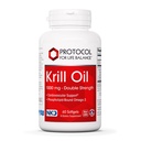 PROTOCOLO PARA A VIDA BALANCE Krill Oil 1000mg - Suplemento de óleo de krill de força extra - DHA & EPA - com astaxantina - coração de apoio, cérebro, articulações - Não-GMO & Halal - 60 Softgels