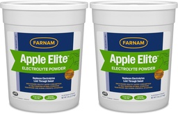 Farnam Apple Elite Horse Electrolyte Powder, substitui os minerais perdidos no suor durante o exercício, o tempo extremo e condições estressantes, 5 libras, 40 dias de fornecimento (Pacote de 2)