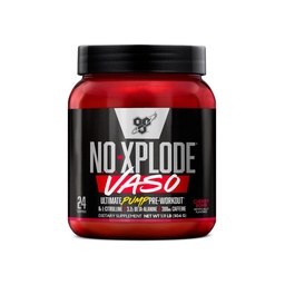 BSN N.O.-XPLODE Vaso Pré Treino Pó com 8g de L-Citrulina e 3,2g Beta-Alanina e Energia, sabor: Cherry Bomb, 24 Servings