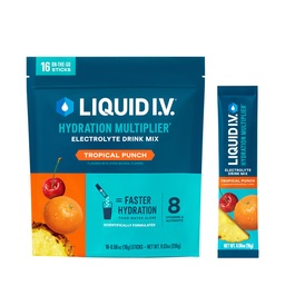 Liquid I.V.® Hydration Multiplier - Tropical Punch - Electrolyte Powder Drink Mix 1 Pack (16 Servings)