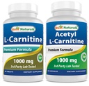 Melhores naturais L-Carnitina 1000mg & Acetil L-Carnitina 1000mg