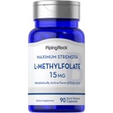 Piping Rock L Metilfolato 15 mg 90 Cápsulas Max Potência