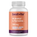 BESTVITE N-Acetil L-Tirosina 350mg (NALT) (120 Cápsulas) - Sem Estearatos - Não OGM - Sem Glúten