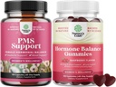 Pacote de suplemento de suporte avançado PMS para baixa energia e equilíbrio hormonal para mulheres de todas as idades - PMS Gummies