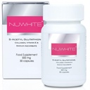 Nu White S-Acetil Glutationa Nova fórmula melhorada Whitening pele 30 Cápsulas