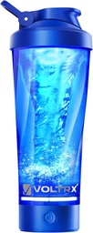 Garrafa de Shaker de Proteínas Elétricas VOLTRX Premium, Feita com Tritan - BPA Free - 24 oz Vortex Portable Mixer Cup/USB Recarregável Shaker Cups para Shakes de Proteína