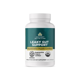 Nutrição antiga Gut Health Supplement, Regenerative Organic Certified Gut Cápsulas, Formulado com Mane Leão, Fermented Licorice Root e Spearmint, Gluten Free, Paleo e Keto Friendly, 90
