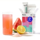 Calm Drink Mix - Ajuda de Relaxamento com Magnésio, Ashwagandha, L-Theanina, & Vitamina D - Suporta Regulamento de Cortisol e Mood para homens e mulheres - Melancia Limonada Sabor 7 Sticks