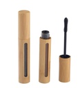 2 Pcs 6ML/0.2OZ Refilável Eco-friendly Bamboo Aparência Tubo de rímel com escova de cílio Maquiagem cosmética Vial Growth Oil Dispenser Container DIY Ferramentas de Beleza