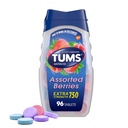 TUMS Extra força variedade Berries Antiácido Comprimidos para alívio da azia, 96 contagem