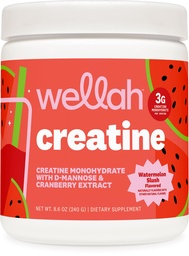 Creatina de Wellah para Mulheres (50 Servings, Melancia Slush) - Creatina Mono-hidratada com extrato de dente-de-leão e cranberry