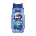 TUMS Antiácidos Smoothies Berry Fusion Extra Strength 750, Smooth Dissolve - 140 comprimidos mastigáveis