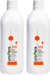 Univera KM Mineral Supplement (Suplemento Mineral Univera KM) Fórmula original de Karl Jurak Rico em Potássio e Vitaminas Estabiliza o Balanço de pH Suporta Digestão + Absorção de nutrientes